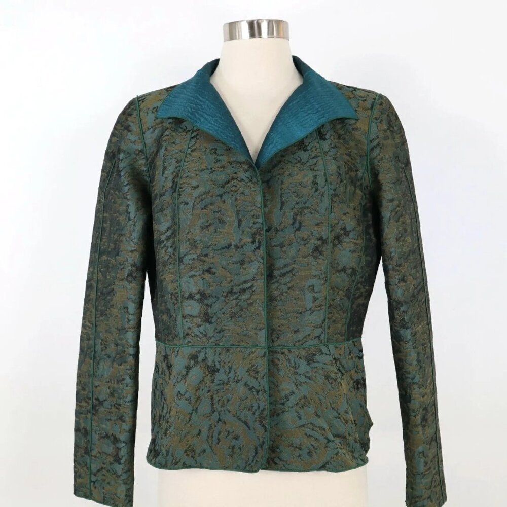 Layfayette 148 New York $578 Mallard Multi Jacket Sz 12 NWT!